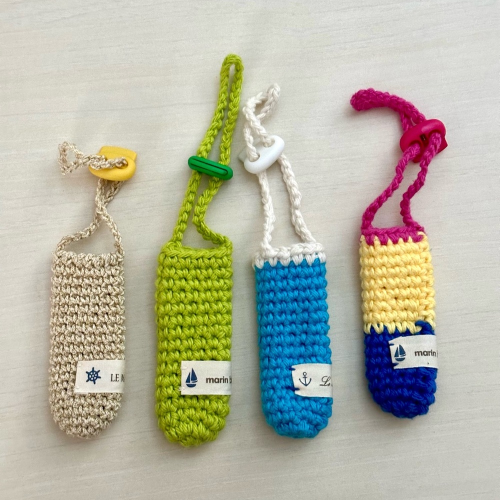New / Crochet lip balm case